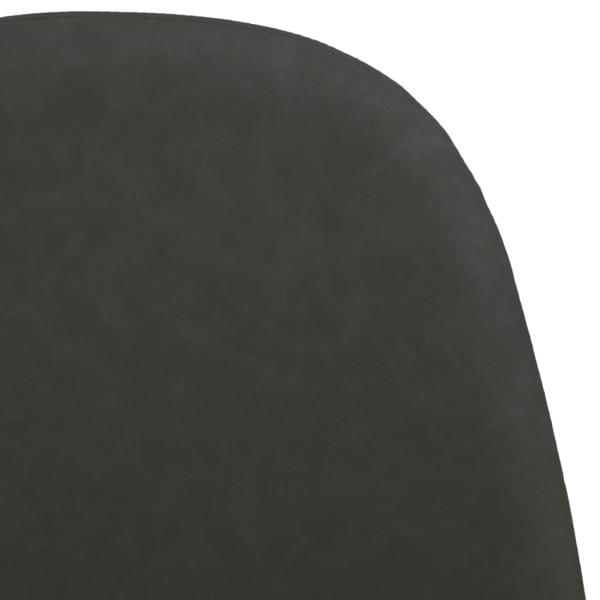 Sillas de comedor 2 uds cuero sintético negro 45x53,5x83 cm