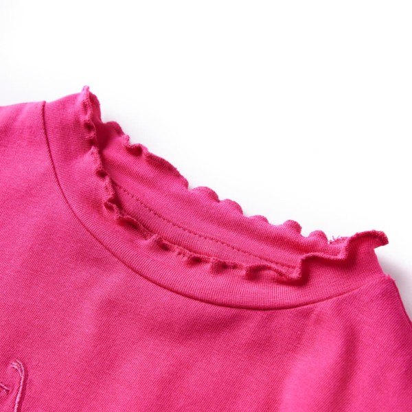 Camiseta para niños de manga larga rosa brillante 140