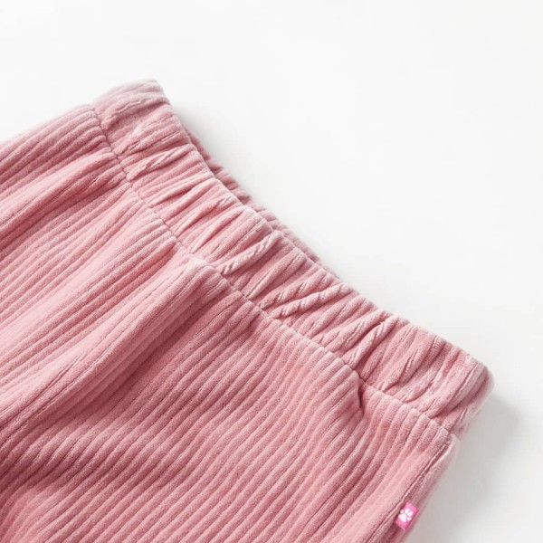 Pantalón para niños pana rosa claro 116