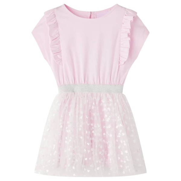 Vestido para niños volantes rosa claro 104