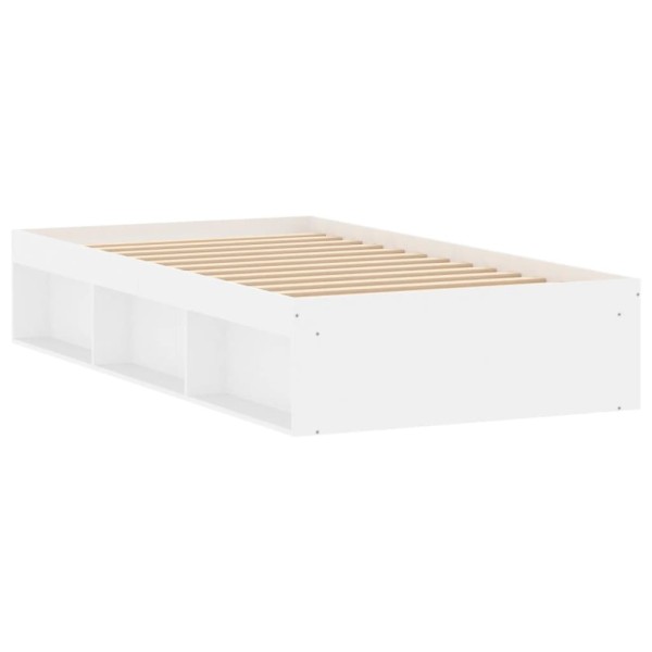 Estructura de cama blanca 90x190 cm