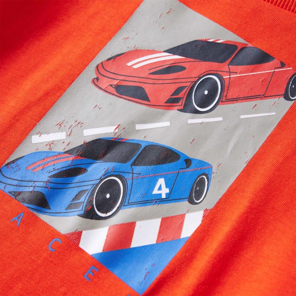 Camiseta para niños de manga larga naranja brillo 140