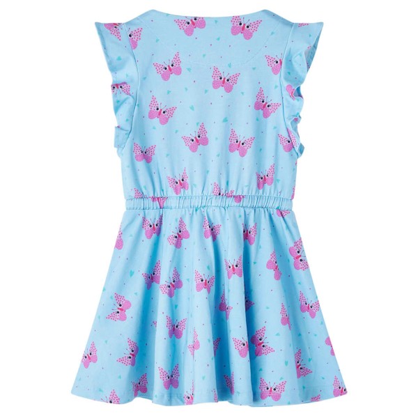 Vestido para niños sin mangas con botones azul 92