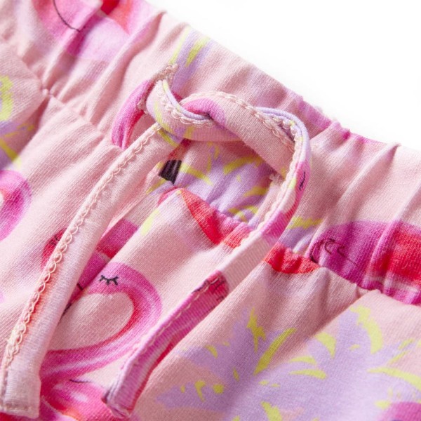 Pantalones cortos para niños con cordón rosa claro 104