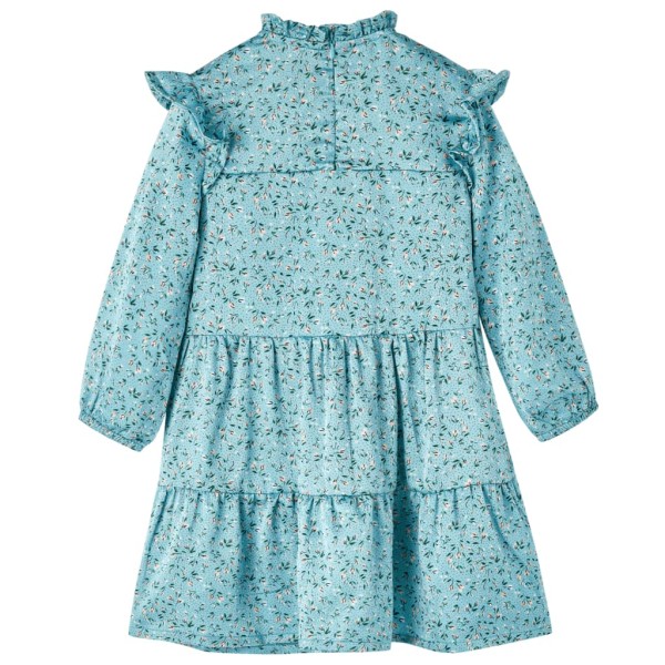 Vestido para niños de manga larga azul 92