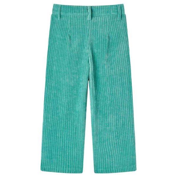 Pantalón para niños de pana verde menta 92