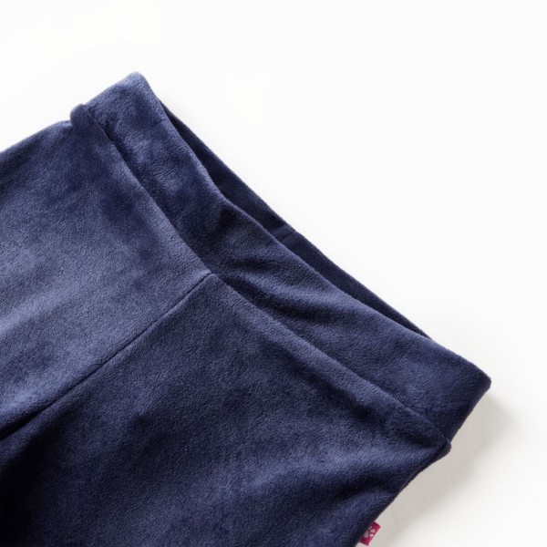 Pantalón para niños terciopelo azul oscuro 140