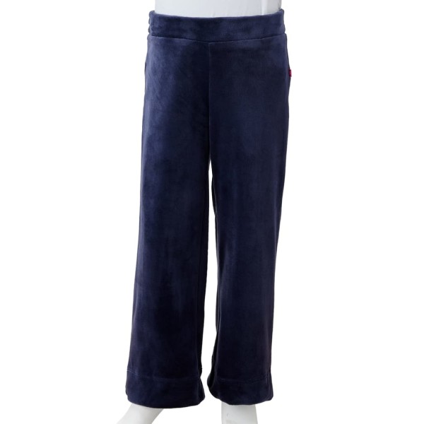 Pantalón para niños terciopelo azul oscuro 116