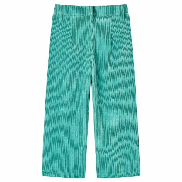 Pantalón para niños de pana verde menta 116