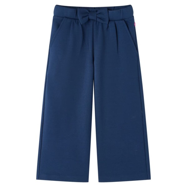 Pantalón para niños con perneras anchas azul marino 116