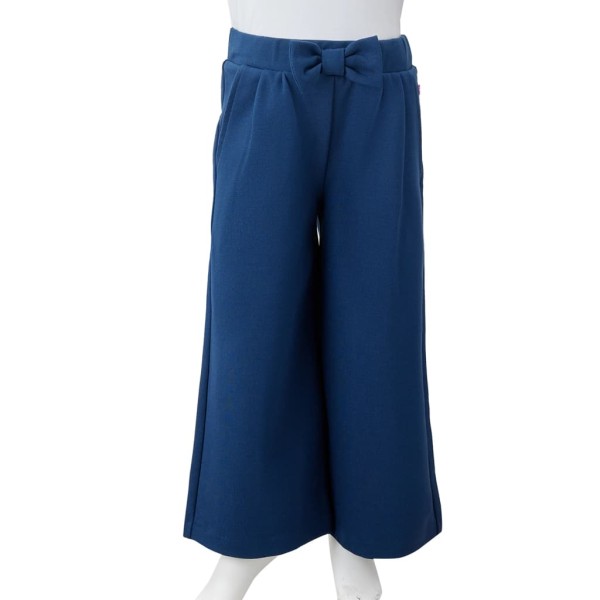 Pantalón para niños con perneras anchas azul marino 116