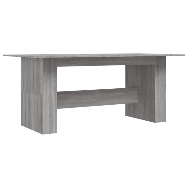 Mesa de comedor madera de ingeniería Sonoma gris 180x90x76 cm