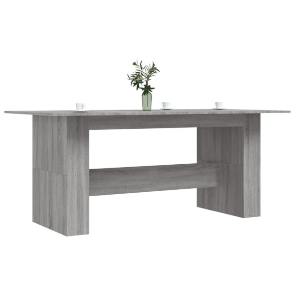 Mesa de comedor madera de ingeniería Sonoma gris 180x90x76 cm