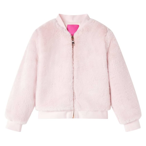 Chaqueta para niños cuero sintético rosa suave 92