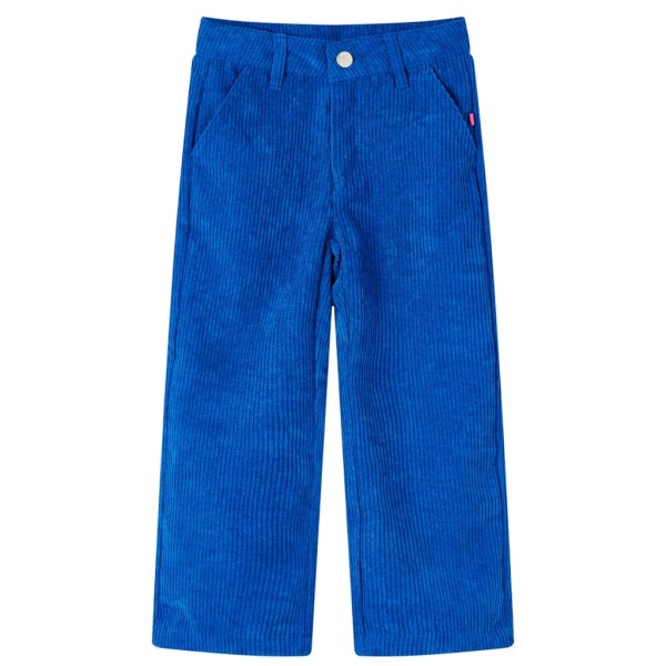 Pantalón para niños pana azul cobalto 104