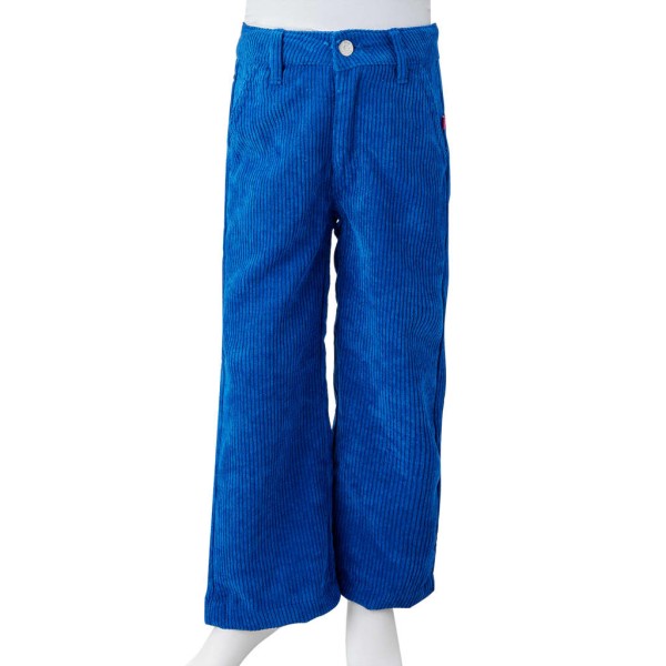 Pantalón para niños pana azul cobalto 104