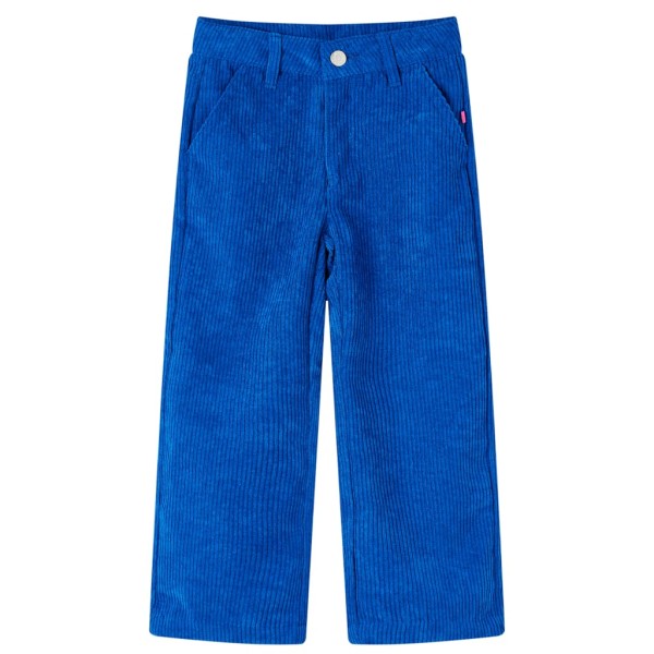 Pantalón para niños pana azul cobalto 128