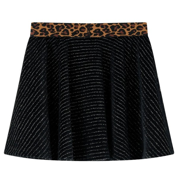 Falda para niños con cinturilla de leopardo negro 116