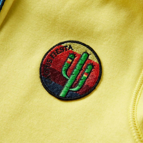 Sudadera para niños con capucha y cremallera amarillo claro 116