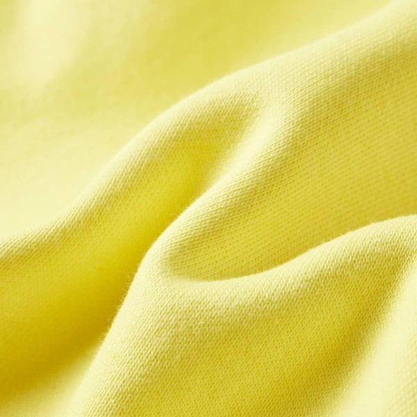 Sudadera para niños con capucha y cremallera amarillo claro 116