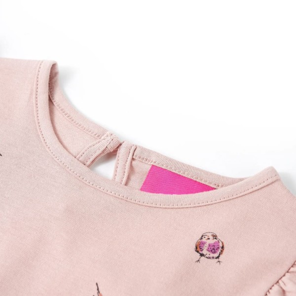 Camiseta para niños de manga larga rosa 104