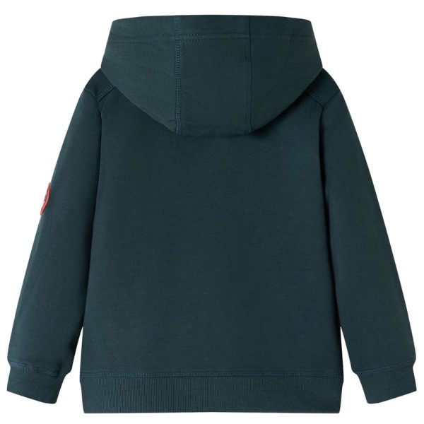 Sudadera con capucha para niños verde oscuro 92