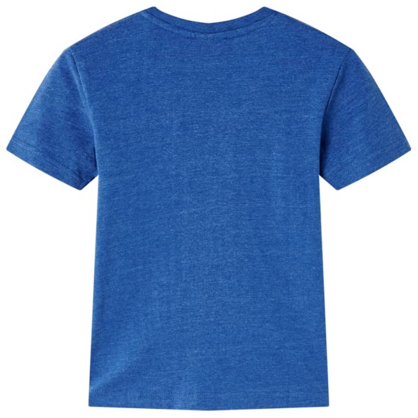 Camiseta para niños azul oscuro mélange 104