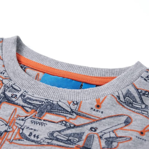 Sudadera para niños gris mélange 140