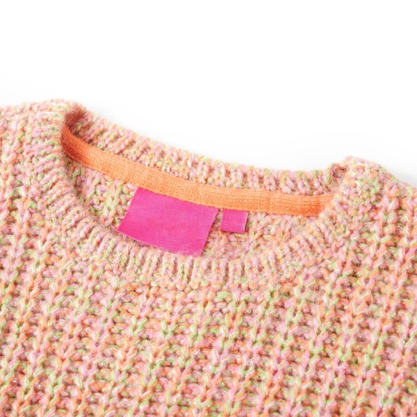 Jersey de punto para niños rosa suave 128