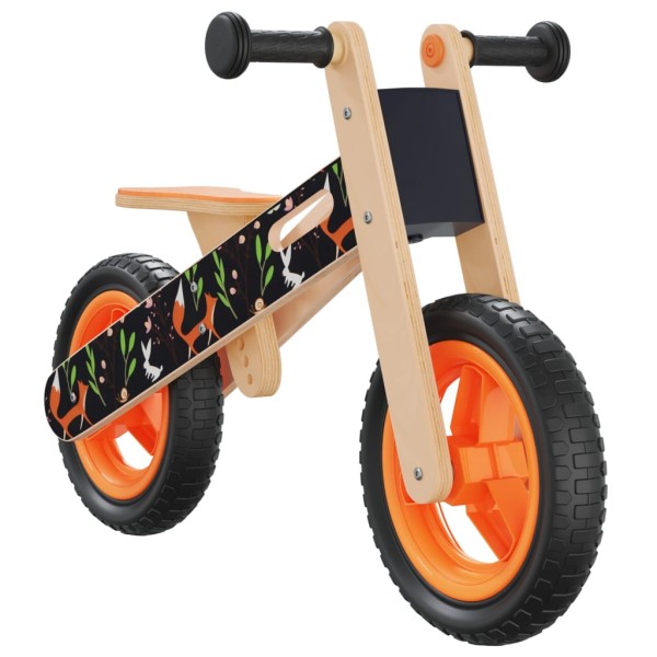 Bicicleta de equilibrio para niños estampado naranja