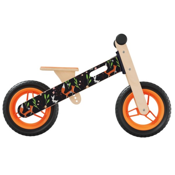 Bicicleta de equilibrio para niños estampado naranja