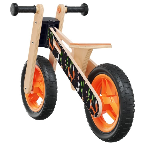 Bicicleta de equilibrio para niños estampado naranja