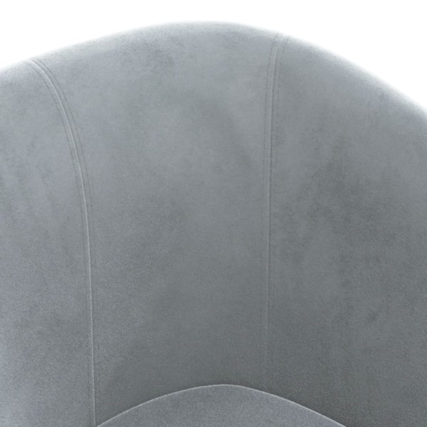 Sillón de terciopelo gris oscuro