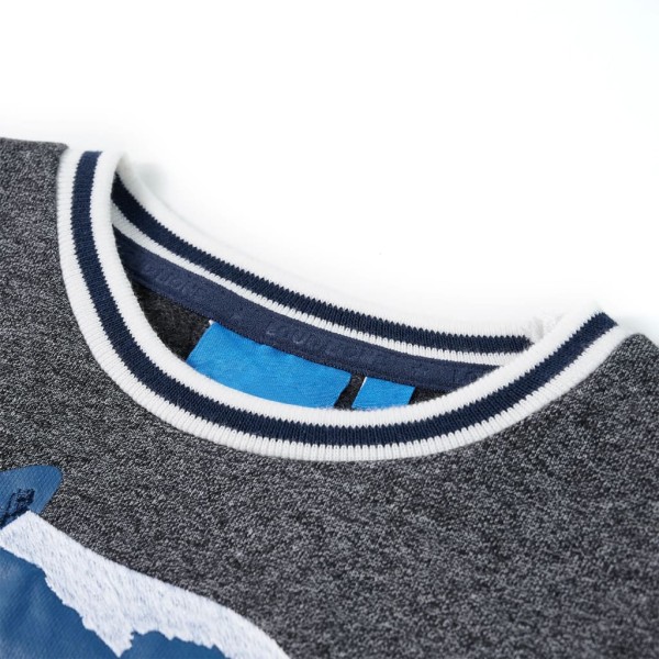 Sudadera infantil azul marino mélange 116