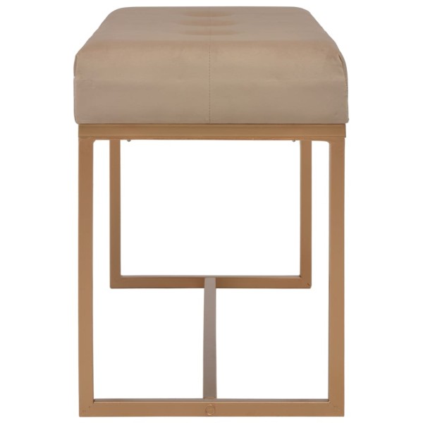 Banco 80 cm terciopelo beige