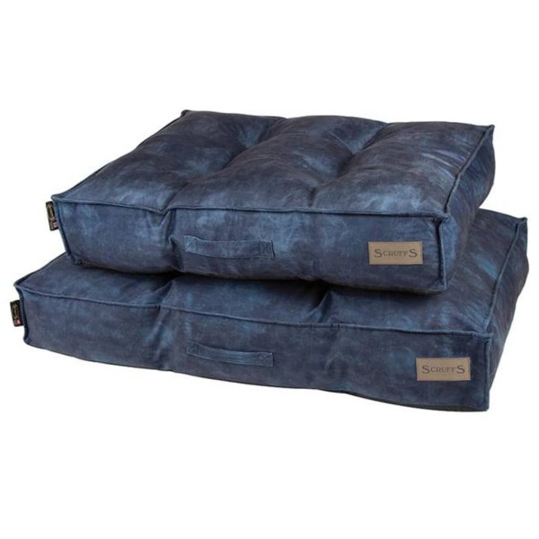 Scruffs & Tramps Colchón para perros Kensington azul marino M 80x60 cm