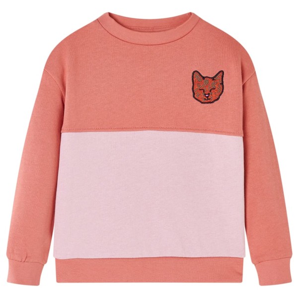 Sudadera para niños bloque de colores rosa 128