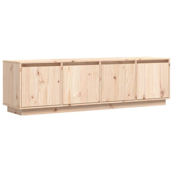 Mueble de TV de madera maciza de pino 156x37x45 cm