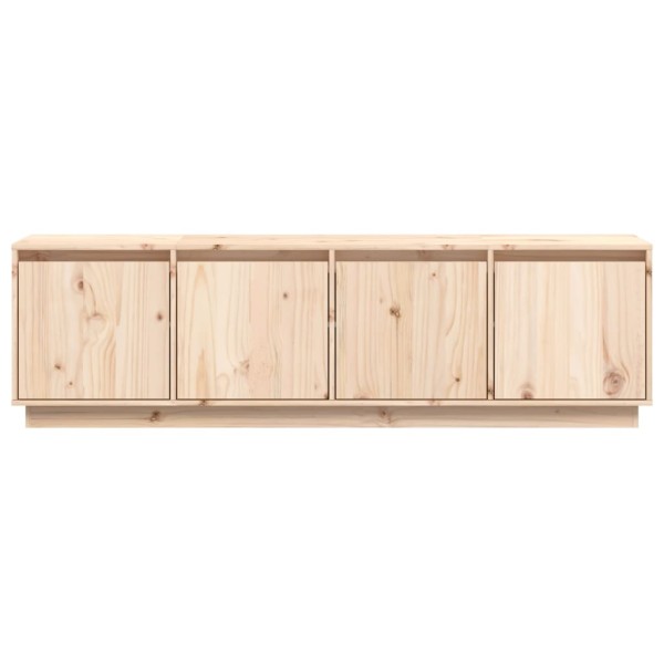 Mueble de TV de madera maciza de pino 156x37x45 cm