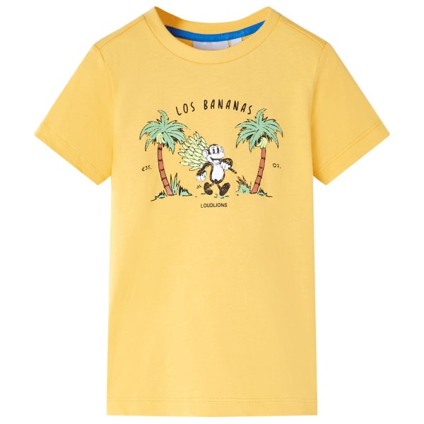 Camiseta para niños ocre claro 140