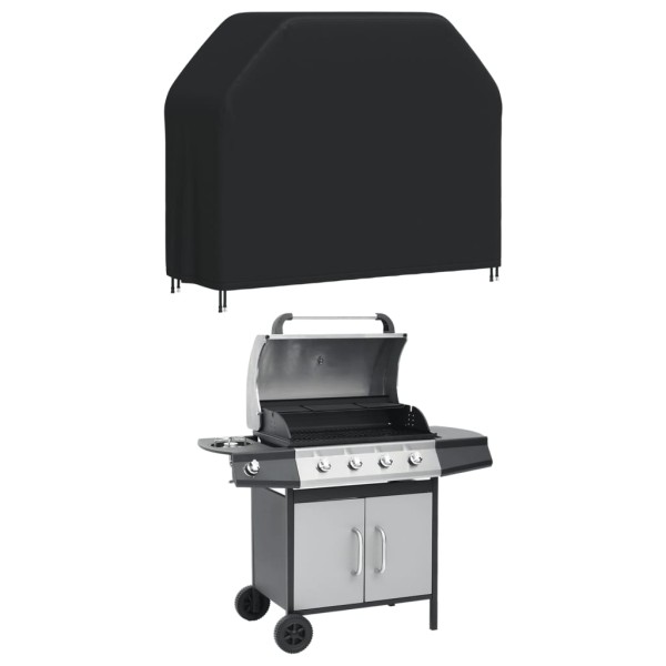 Cubierta para barbacoa Oxford 420D negro 147x61x112 cm