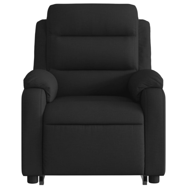 Sillón eléctrico reclinable elevable de tela negro