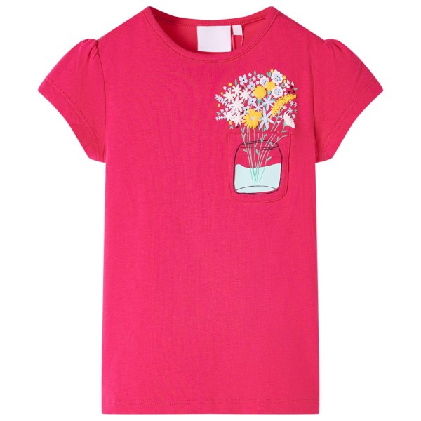 Camiseta para niños rosa chillón 140