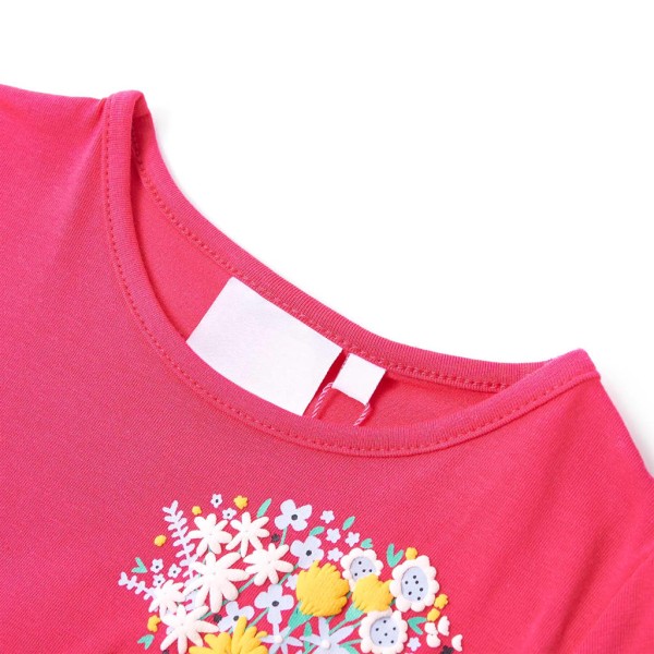 Camiseta para niños rosa chillón 140