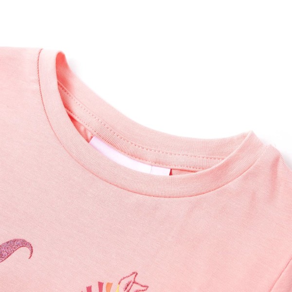 Camiseta infantil rosa 92