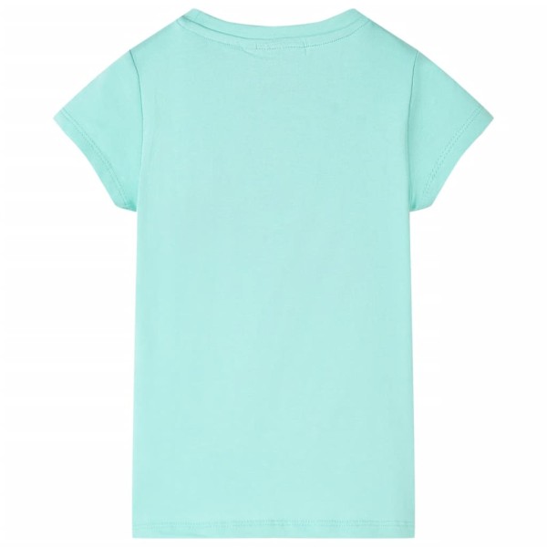 Camiseta infantil verde menta claro 116