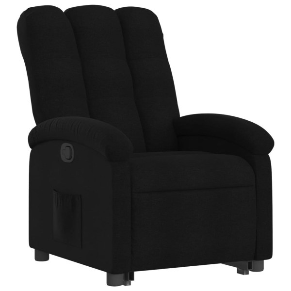 Sillón reclinable elevable tela negro