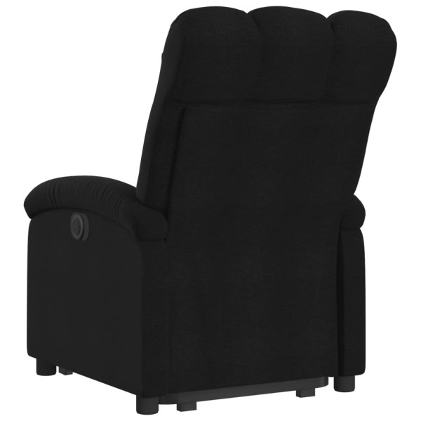 Sillón reclinable elevable tela negro