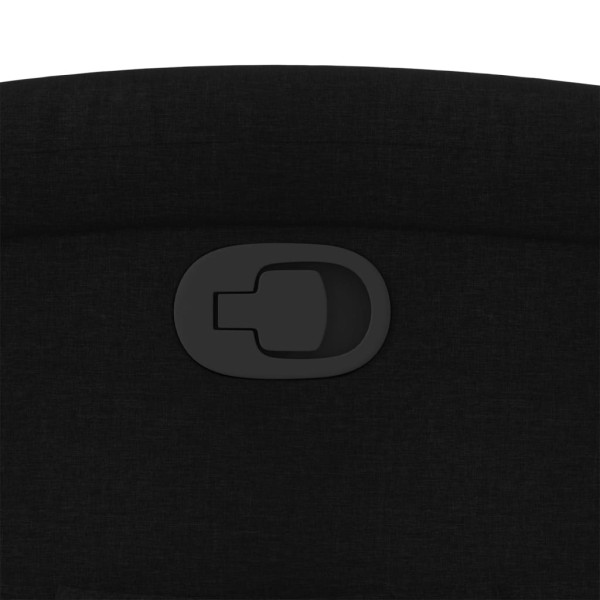 Sillón reclinable elevable tela negro