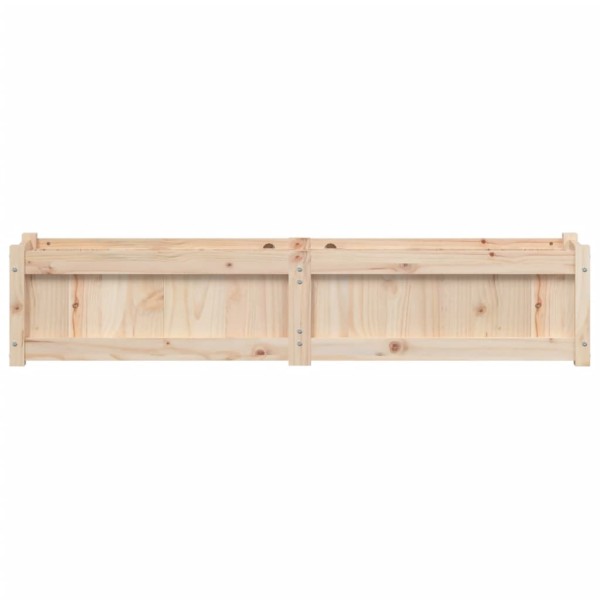 Jardinera de madera maciza de pino 150x31x31 cm